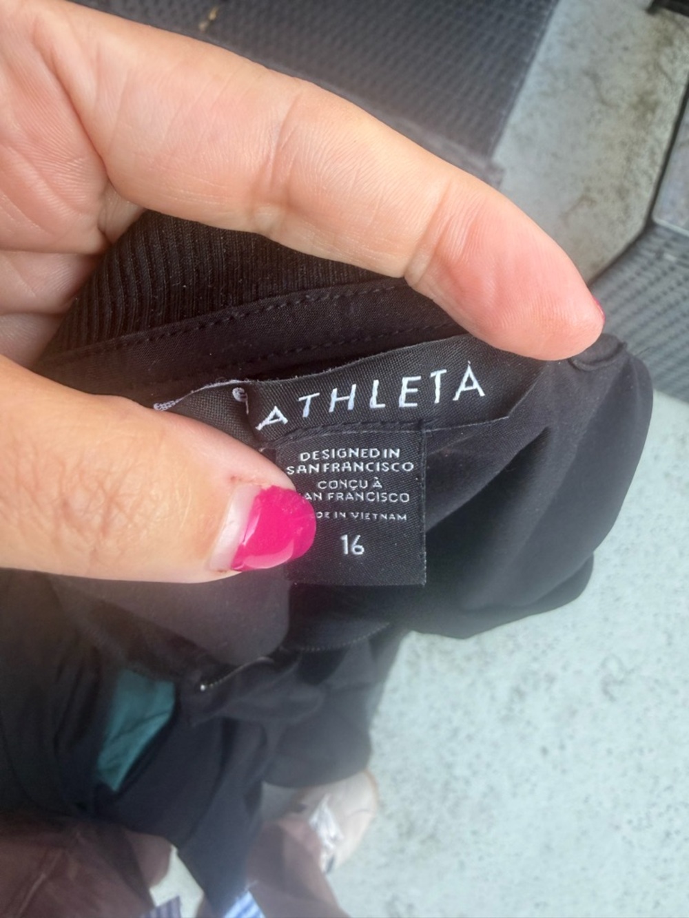 Athleta Women's Black Jumpsuit Size 16 - Picture 2 of 8